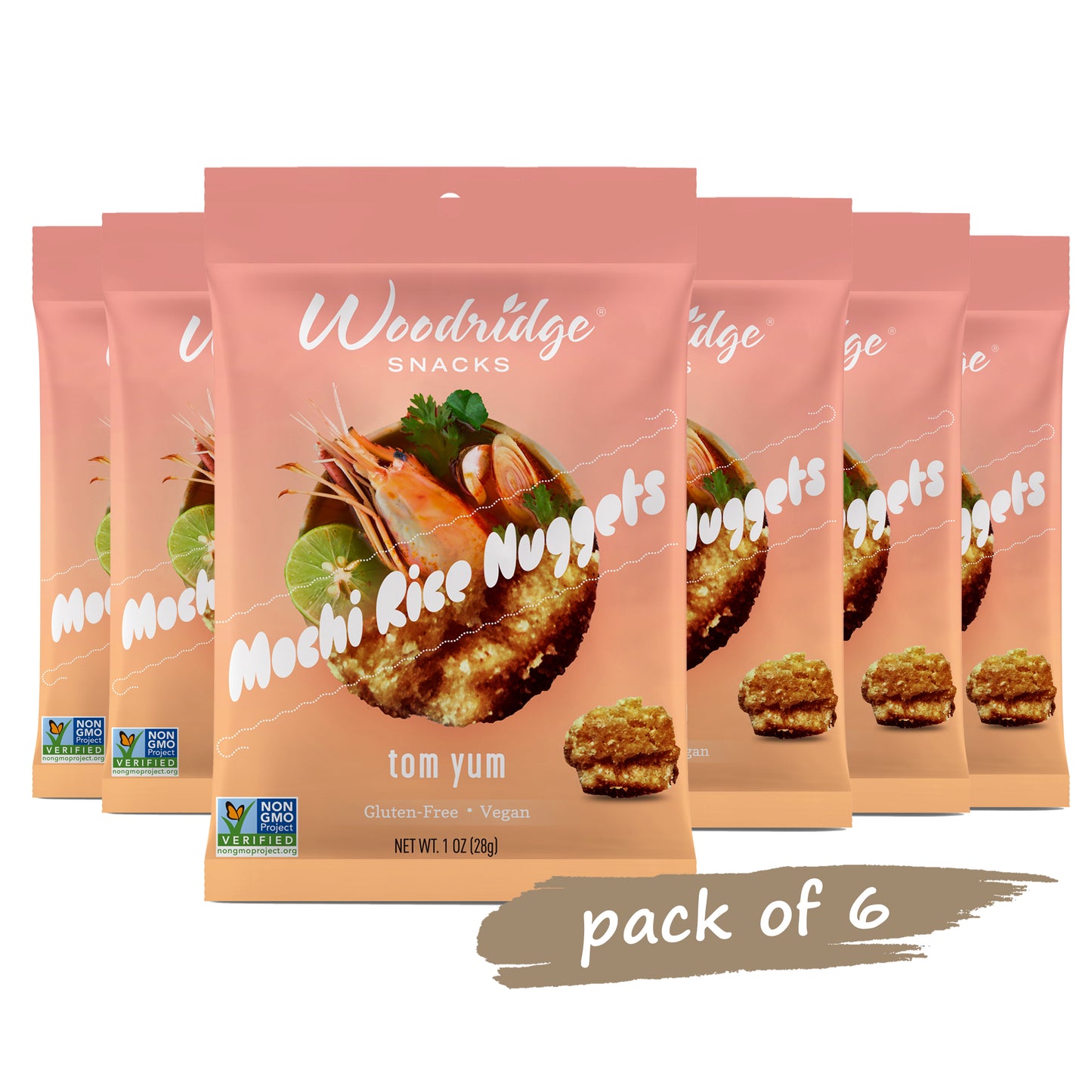 Mochi Rice Nuggets - Tom Yum (Single Serve Bags)