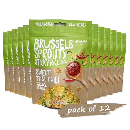 Brussels Sprouts w/ Sticky Rice Chips - Sweet Thai Chili (1.06 oz./30g Bags)