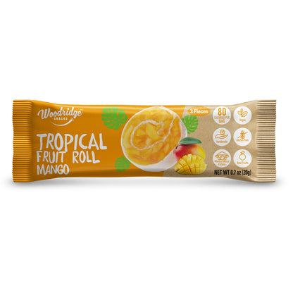 Tropical Fruit Rolls - Mango (24 Single Serve Packs in Display Box)
