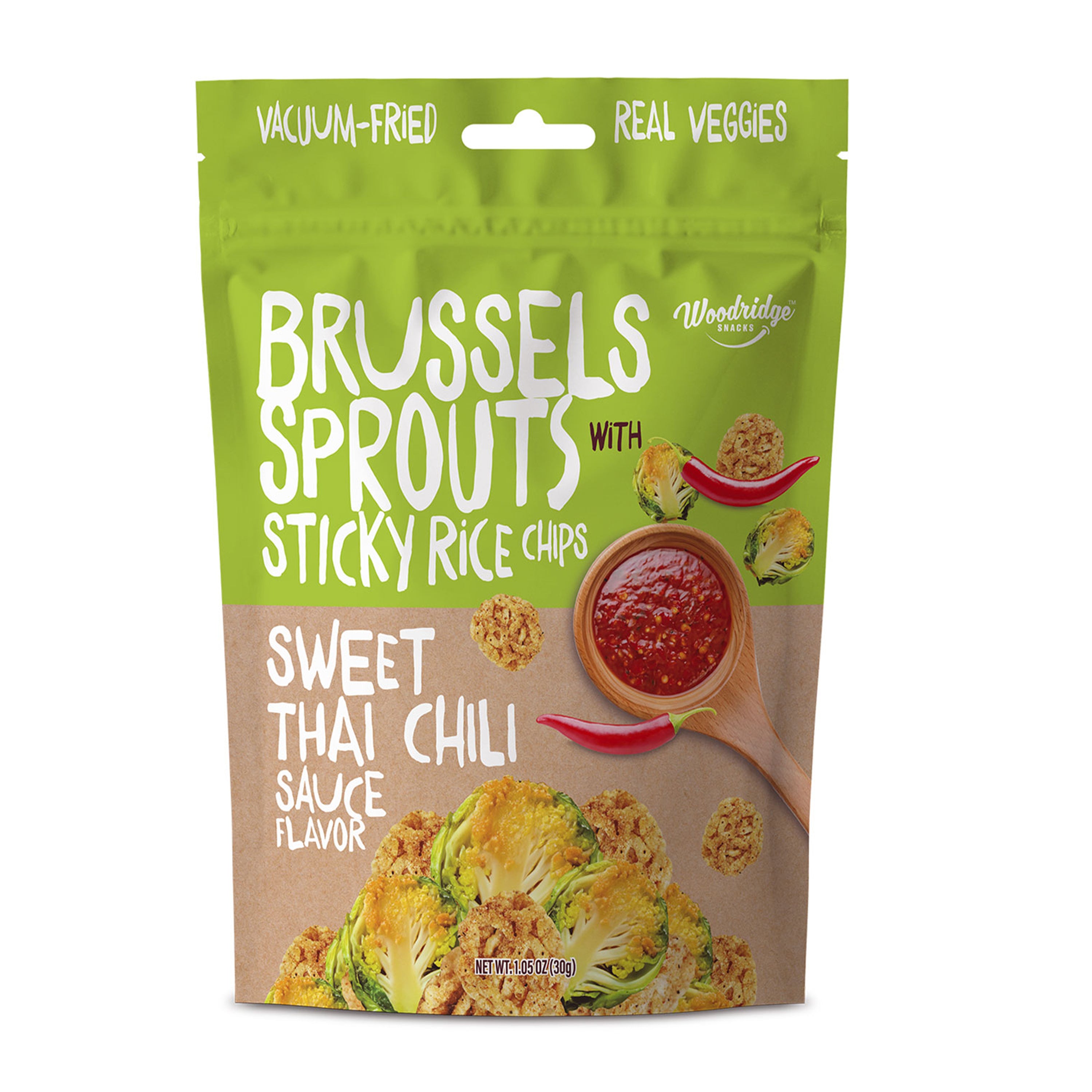 Brussels Sprouts w/ Sticky Rice Chips - Sweet Thai Chili (1.06 oz./30g ...