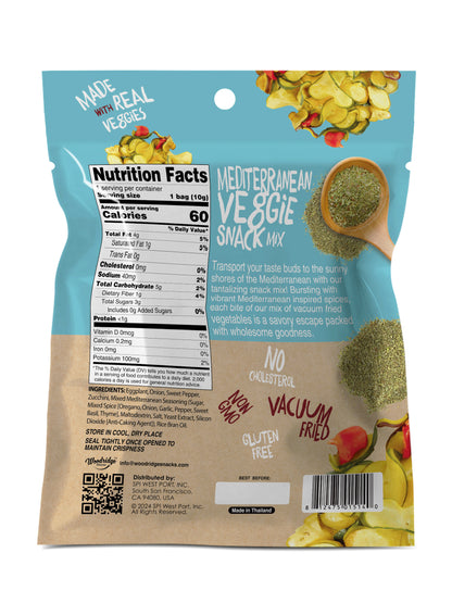 Back of packaging showing nutrient facts and barcodes