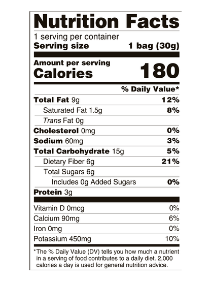 NUTRITION Facts for 
 vacuum_mediterranean_mix