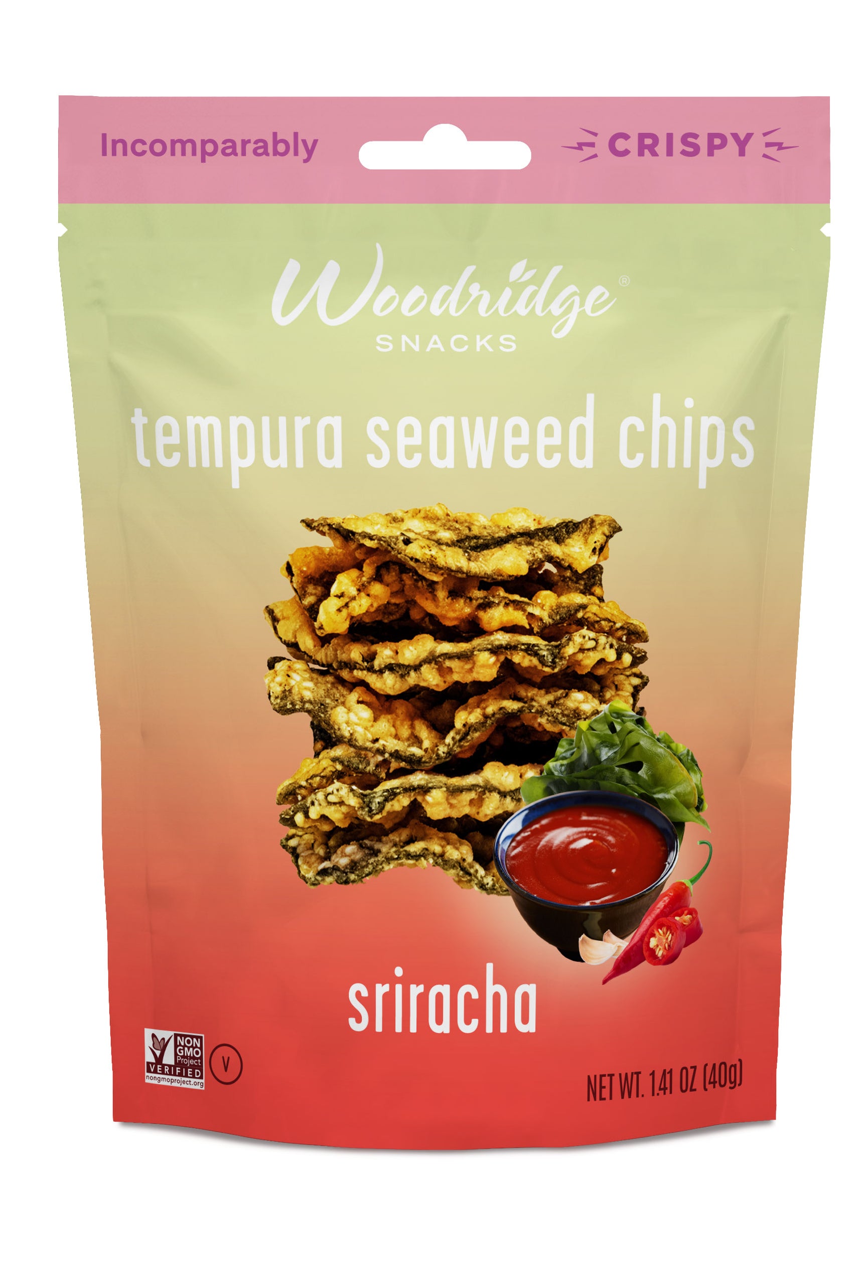 Sriracha Tempura Seaweed Chips Woodridge Snacks